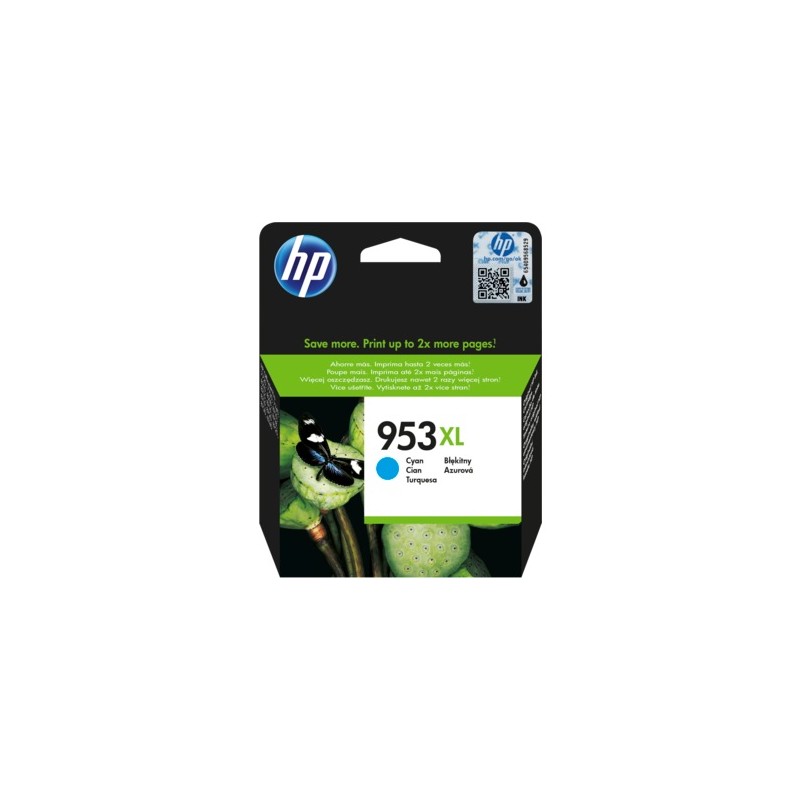 Cartus Cerneala Original HP Cyan, nr.953XL, pentru OFFICEJET PRO 8210, , (timbru verde 0.15 lei), "F6U16AE"