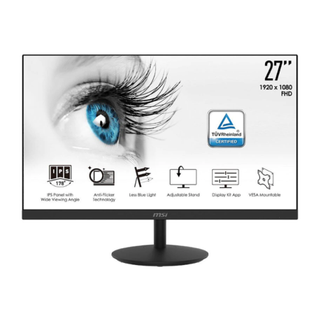 MONITOR MSI - gaming 27 inch, home | office, IPS, Full HD (1920 x 1080), Wide, 250 cd/mp, 5 ms, VGA | HDMI, "PRO MP271" (timbru 