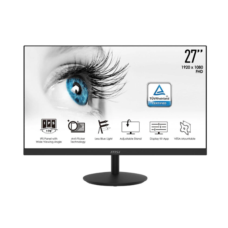 MONITOR MSI - gaming 27 inch, home | office, IPS, Full HD (1920 x 1080), Wide, 250 cd/mp, 5 ms, VGA | HDMI, "PRO MP271" (timbru 