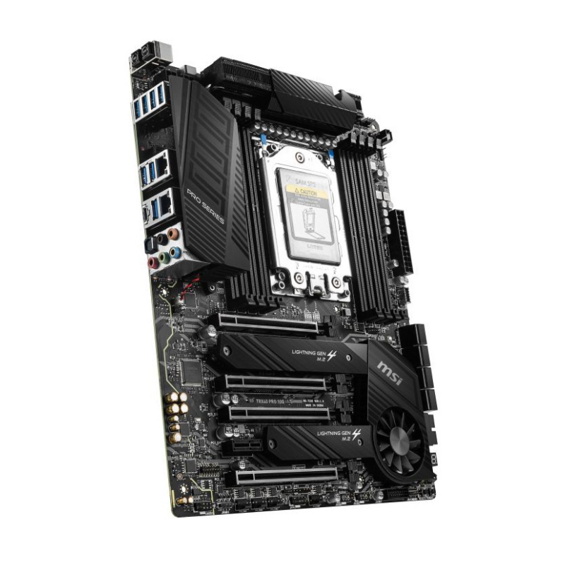 PLACA de BAZA MSI "TRX40 PRO 10G", skt TRX4, ATX, AMD TRX40, 8 x DDR4, max. 256 GB, 8 x SATA, 2 x M.2, 7.1, "TRX40 PRO 10G"