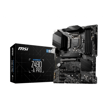 PLACA de BAZA MSI "Z490-A PRO", skt LGA 1200, ATX, Intel Z490, 4 x DDR4, max. 128 GB, 6 x SATA, 2 x M.2, 7.1, "Z490-A PRO"