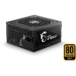 SURSA MSI, 750 W, "MPG A750GF" modulara, ATX 12V, fan 140 mm x 1, 80 Plus Gold, MB 20+4 pin x 1, CPU 4+4 pin x 2, PCI-E 6+2 pin 