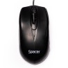 MOUSE  Spacer, PC sau NB, cu fir, USB, optic,  1200 dpi, butoane/scroll 3/1, , negru, "SPMO-M11" (timbru verde 0.18 lei)