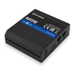 TELTONIKA RUT240 06E000 Compact Industrial 4G LTE &amp; WiFi cellular router with Eth &amp; I/O, "RUT24006E000" (timbru verde 0.