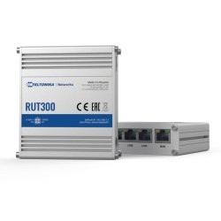 TELTONIKA RUT300 Industrial Router 5x RJ45 100Mb/s 1x USB Passive PoE, "RUT300 000000" (timbru verde 0.8 lei)