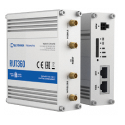 TELTONIKA RUT360 Industrial LTE Router Cat.6 1x LAN 1x WAN 100Mb/s WiFi 2.4GHz, "RUT360 000000" (timbru verde 0.8 lei)