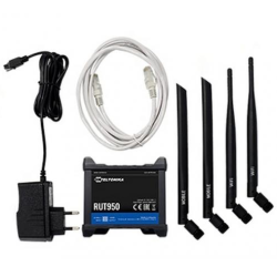 TELTONIKA RUT950 U022C0 LTE ROUTER DUAL SIM 4X FE, "RUT950U022C0" (timbru verde 0.8 lei)