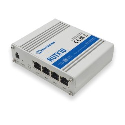ROUTER Teltonika "RUTX10", 1 x WAN port 10/100/1000 Mbps, 4 x LAN port 10/100/1000 Mbps, Wi-Fi 802.11b/g/n/ac, bluetooth 4.0, US