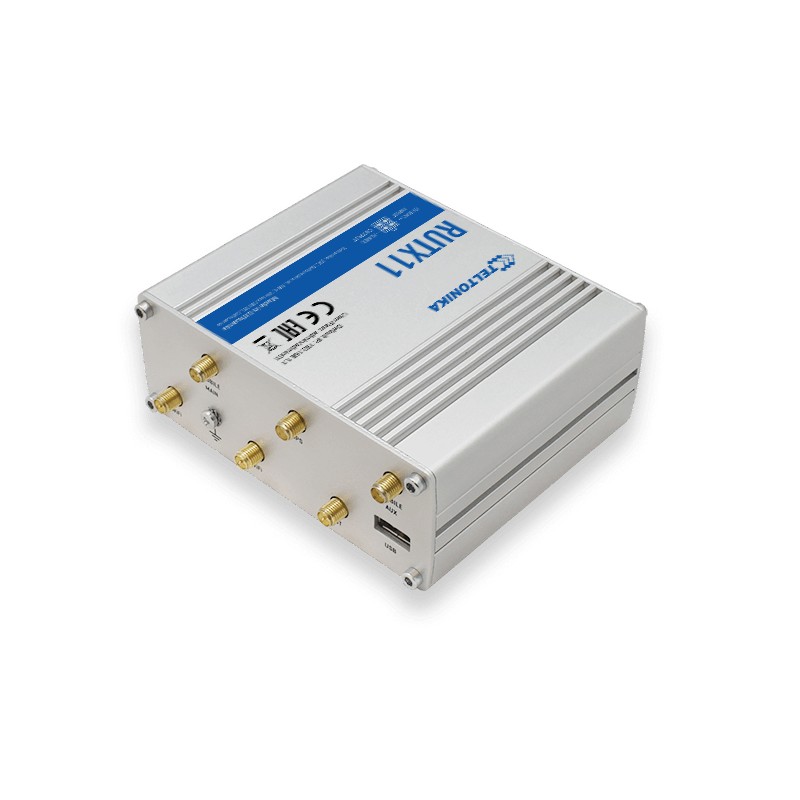 ROUTER LTE Teltonika "RUTX11", 1 x WAN port 10/100/1000 Mbps, 3 x LAN port 10/100/1000 Mbps, Wi-Fi 802.11b/g/n/ac, Bluetooth 4.0