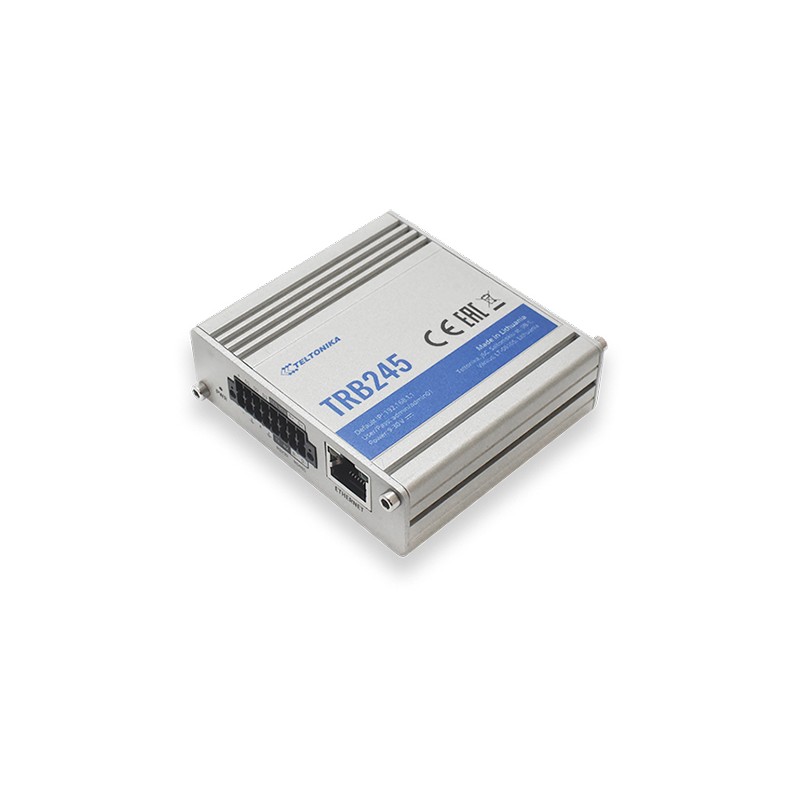 TELTONIKA TRB245 LTE Cat 4 Gateway RS232/RS485 GPS, "TRB245 000000" (timbru verde 0.8 lei)
