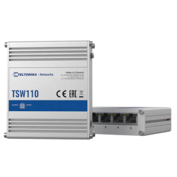 TELTONIKA TSW110 Switch 5x RJ45 1000Mb/s, "TSW110 000000" (timbru verde 2 lei)