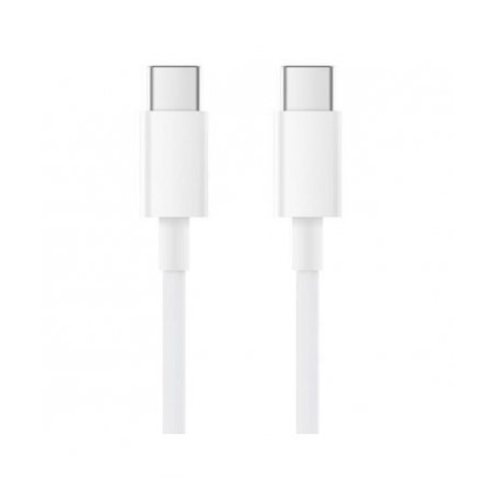 CABLU alimentare smartphone Xiaomi, USB Type-C (T) la USB Type-C (T), cauciuc, lungime 1,5 m, alb, "18713" (timbru verde 0.08 le