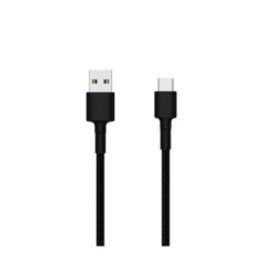 CABLU alimentare smartphone Xiaomi, USB Type-C (T) la USB 2.0 (T), cauciuc, lungime 1 m, negru, "18714" (timbru verde 0.08 lei)