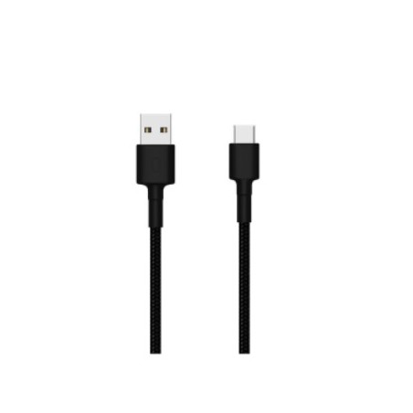 CABLU alimentare smartphone Xiaomi, USB Type-C (T) la USB 2.0 (T), cauciuc, lungime 1 m, negru, "18714" (timbru verde 0.08 lei)