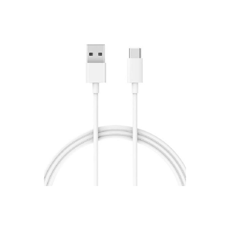 CABLU alimentare smartphone Xiaomi, USB Type-C (T) la USB 2.0 (T), cauciuc, lungime 1 m, alb, "28975" (timbru verde 0.08 lei)