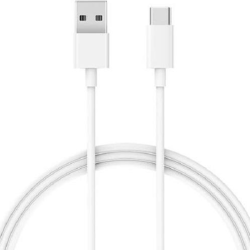 CABLU alimentare smartphone Xiaomi, USB Type-C (T) la USB 2.0 (T), cauciuc, lungime 1 m, alb, "28975" (timbru verde 0.08 lei)