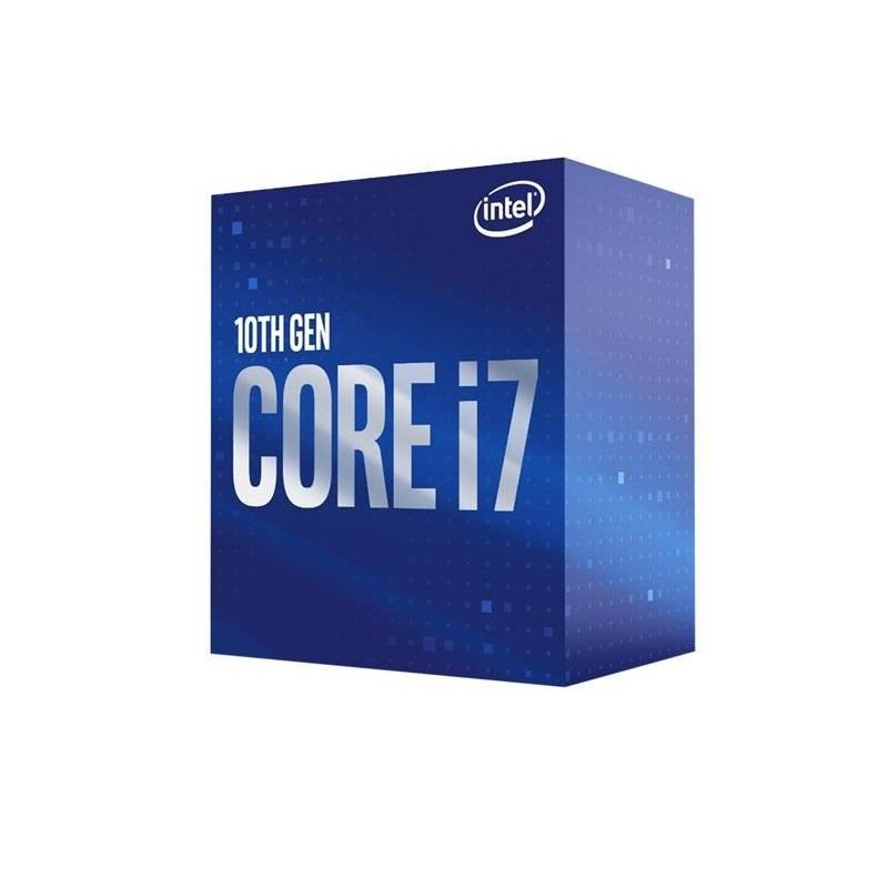 CPU INTEL i7-10700F, skt LGA 1200, Core i7, frecventa 2.9 GHz, turbo 4.8 GHz, 8 nuclee, putere 65 W, "BX8070110700F S RH70"