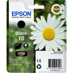 Cartus Cerneala Original Epson Black, T1801, pentru XP102|202|205|302|305|402|405, , (timbru verde 0.15 lei),  "C13T18014010"