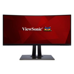 MONITOR ViewSonic 34 inch, home | office, VA, UWQHD (3440 x 1440), Ultra Wide | curbat, 400 cd/mp, 5 ms, Display Port | HDMI x 2