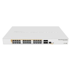 NET ROUTER/SWITCH 24 POE+/SFP+/CRS328-24P-4S+RM MIKROTIK, "CRS328-24P-4S+RM" (timbru verde 2 lei)