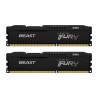 Memorie DDR Kingston DDR3 8 GB, frecventa 1600 MHz, 4 GB x 2 module, radiator, "KF316C10BBK2/8"