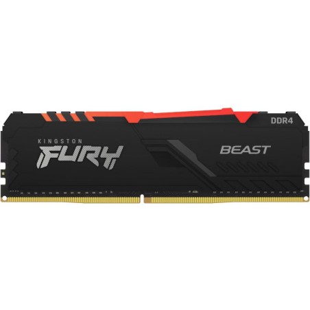 Memorie DDR Kingston Fury Beast DDR4 8 GB, frecventa 3733 MHz, 1 modul, radiator, "KF437C19BBA/8"