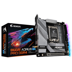 PLACA de BAZA Gigabyte "B660I AORUS PRO D4", skt LGA 1700, mATX, Intel B660, 2 x DDR4, max. 64 GB, 4 x SATA, 1 x M.2, 7.1, "B660