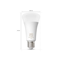 BEC smart LED Philips, soclu E27, putere 13.5W, forma clasic, lumina multicolora, alimentare 220 - 240 V, "000008719514288157" (