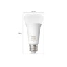 BEC smart LED Philips, soclu E27, putere 13.5W, forma clasic, lumina multicolora, alimentare 220 - 240 V, "000008719514288157" (