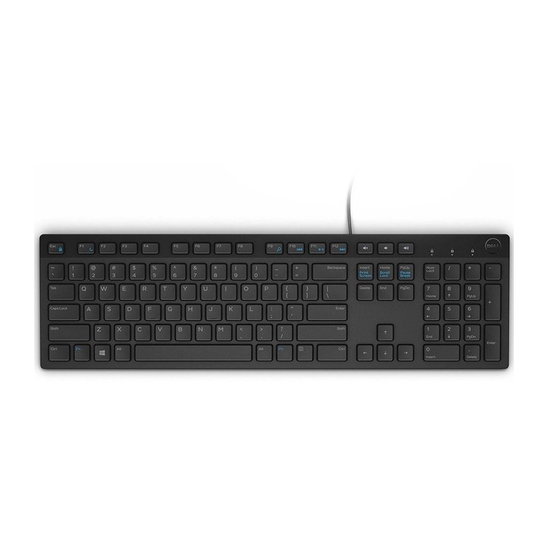 TASTATURI DELL, "580", cu fir, 105 taste format standard (104-108 taste), USB, negru, "580-ADHK"  (timbru verde 0.8 lei)