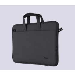 GEANTA TRUST, pt. notebook de max 16 inch, 1 compartiment, buzunar frontal, 410 x 290 x 40 mm, poliester, negru, "TR-24447"