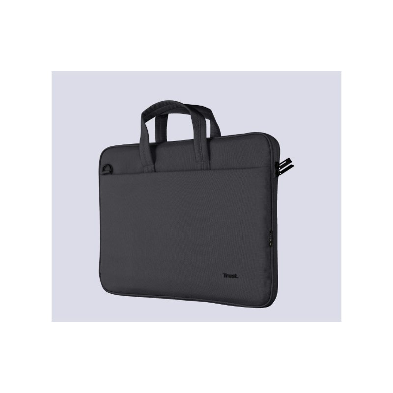 GEANTA TRUST, pt. notebook de max 16 inch, 1 compartiment, buzunar frontal, 410 x 290 x 40 mm, poliester, negru, "TR-24447"