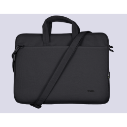GEANTA TRUST, pt. notebook de max 16 inch, 1 compartiment, buzunar frontal, 410 x 290 x 40 mm, poliester, negru, "TR-24447"