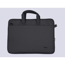 GEANTA TRUST, pt. notebook de max 16 inch, 1 compartiment, buzunar frontal, 410 x 290 x 40 mm, poliester, negru, "TR-24447"