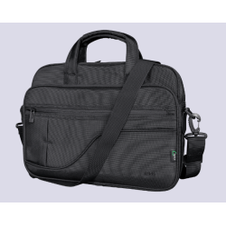 GEANTA TRUST, pt. notebook de max 16 inch, 3 compartimente, buzunar frontal, 480 g, poliester, negru, "TR-24282"