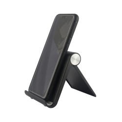 SUPORT telefon SPACER, pliabil, fixare pe birou, universal cu unghi ajustabil, dimensiuni 90 x 70 x 12mm, negru, "SPDH-FLIP-01-B