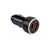 ALIMENTATOR auto SPACER Quick Charge 17W 3.1A max, putere totala 17W, LED ambiental, 1 x USB + 1 x USB Type-C, pt. bricheta auto