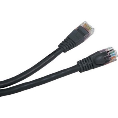 PATCH CORD UTP GEMBIRD Cat5e, cupru-aluminiu, 1 m, negru, AWG26, "PP12-1M/BK" (timbru verde 0.08 lei)