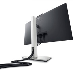 MONITOR Dell 23.8 inch, videoconferinta, IPS, Full HD (1920 x 1080), wide, 250 cd/mp, 5 ms, Display Port x 2 | HDMI, "C2423H" (t