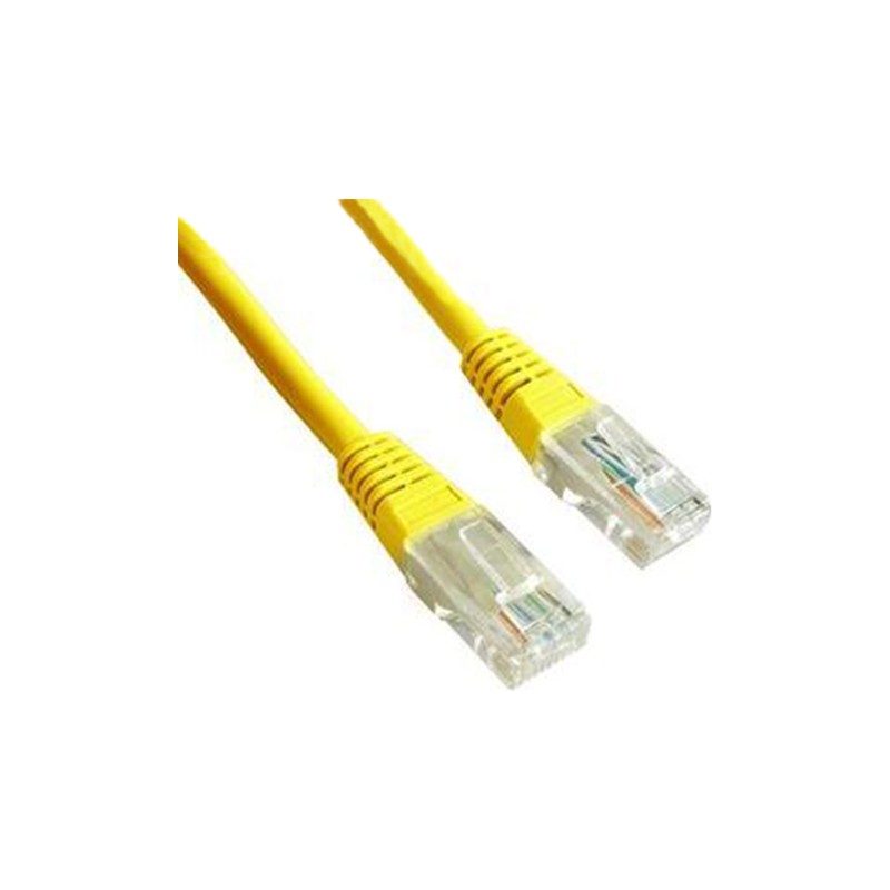 PATCH CORD UTP GEMBIRD Cat5e, cupru-aluminiu, 1 m, galben, AWG26, "PP12-1M/Y" (timbru verde 0.08 lei)