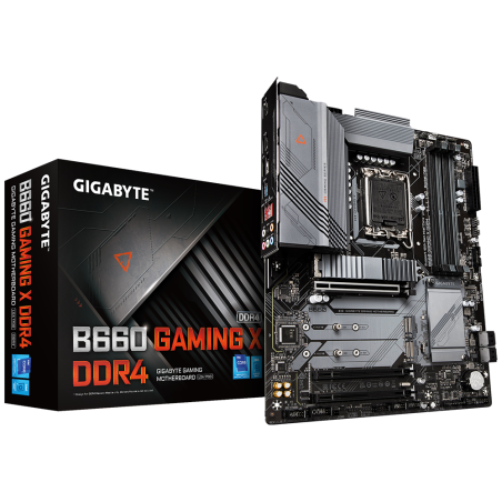 PLACA de BAZA Gigabyte "B660 GAMING X DDR4", skt LGA 1700, ATX, Intel B660, 4 x DDR4, max. 128 GB, 4 x SATA, 3 x M.2, 7.1, "B660