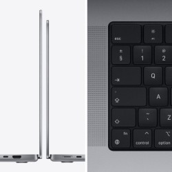 NOTEBOOK Apple, "MacBook Pro 16" 16.0 inch, M1 Pro, 16 GB DDR4, SSD 512 GB, integrata, macOS, "MK183ZE/A" ((timbru verde 3.5 lei