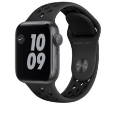 SMARTWATCH Apple Watch Nike SE (v2) GPS, 44mm  Space Grey Aluminium Case with Midnight Sport Band "mkq63wb/a"  (timbru verde 0.1