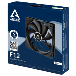 VENTILATOR ARCTIC PC, F12 , 120x120x25mm, low noise FD bearing, Black, "ACFAN00201A"