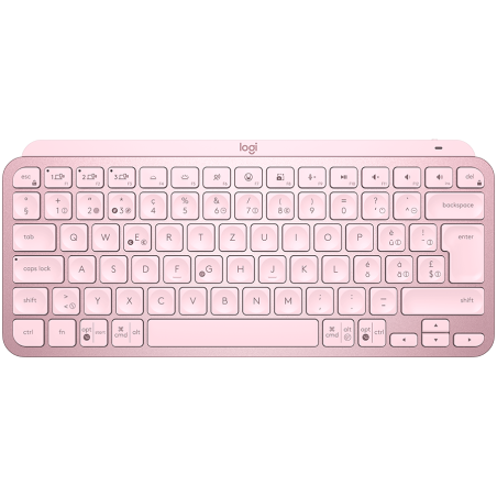 LOGITECH MX Keys Mini Minimalist Wireless Illuminated Keyboard - ROSE - US INTL - 2.4GHZ/BT - INTNL LOGITECH, "920-010500" (timb