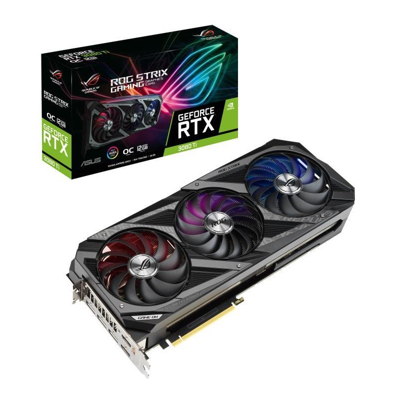 PLACA VIDEO ASUS "ROG Strix GeForce RTX 3080 Ti OC", 12 GB GDDR6X 384 biti, PCI Express 4.0 x 16, HDMI x 2 DisplayPort x 3, sist