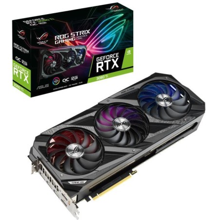 PLACA VIDEO ASUS "ROG Strix GeForce RTX 3080 Ti OC", 12 GB GDDR6X 384 biti, PCI Express 4.0 x 16, HDMI x 2 DisplayPort x 3, sist
