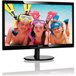 MONITOR PHILIPS 24", home, office, TN, Full HD (1920 x 1080), Wide, 250 cd/mp, 5 ms, VGA, DVI, "246V5LSB/00" (timbru verde 7 lei