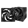 VENTILATOR ARCTIC PC, P14 Value Pack 5buc, 140x140x27mm, high static pressure, Black, "ACFAN00136A"