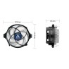 Cooler Arctic "Alpine 23", compatibil skt AMD, racire cu aer, ventilator 90 mm, 2000 rpm, "ACALP00035A" (timbru verde 2.00 lei)